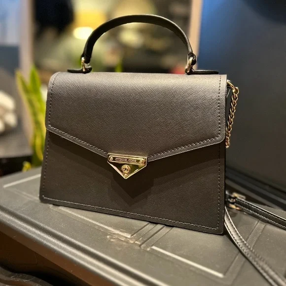 Michael Kors Bags Michael Kors Grace Black Leather Medium